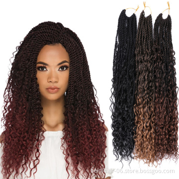 River Senegal Twists Braids Crochet Senegalese Hair Braids Curly Messy River Braids Wholesale
